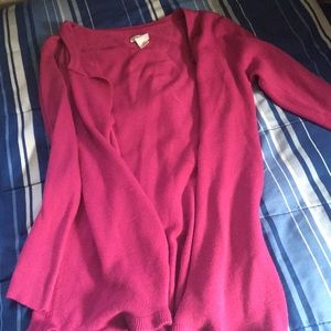 Cardigan with frilly ends